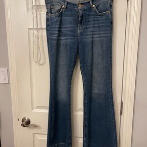 7 For All Mankind Dojo Tailorless Blue Print